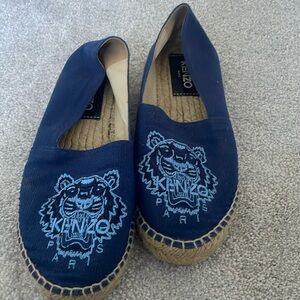 Kenzo Blue espadrilles.